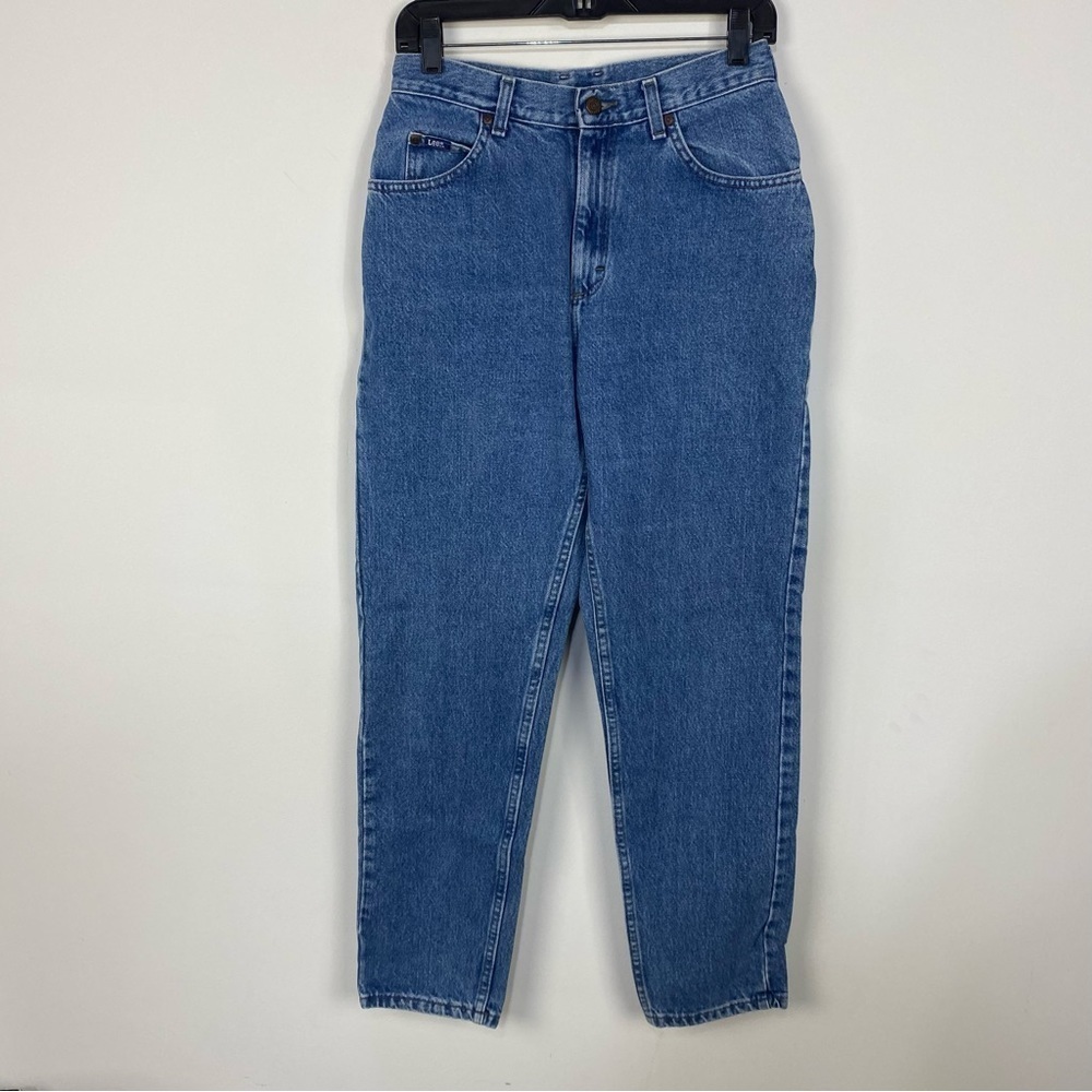 Vintage Lee denim high waisted rise relaxed fit mom jeans y2k